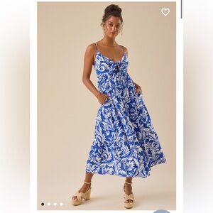 New with tags Altar’d State Morgana floral Front Tie Maxi